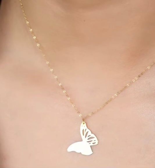 Collier papillon en Or18k