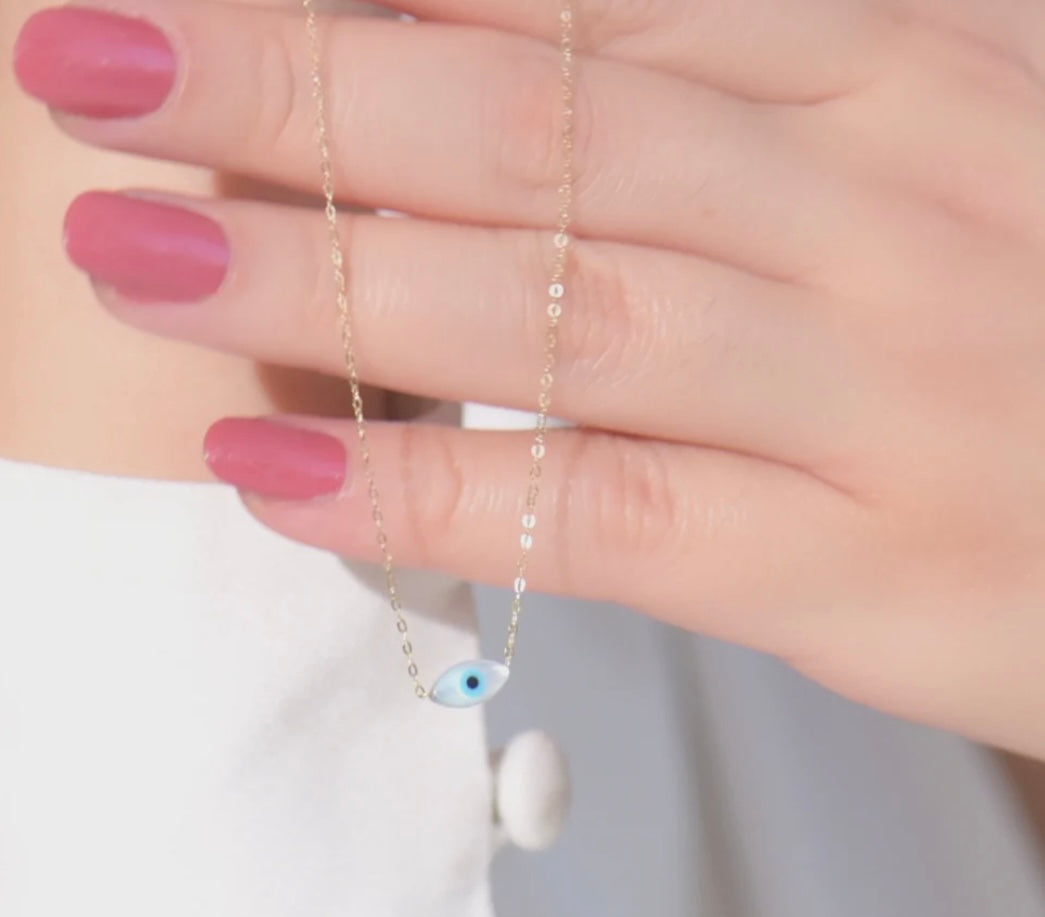 Collier eye en Or18k