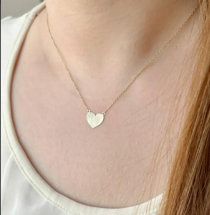 Collier cœur en or18k
