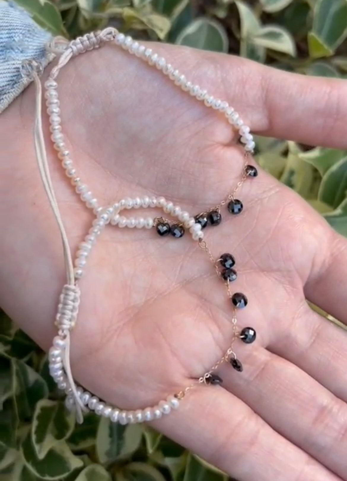 Ensemble johar naturelle en Or18k avec des pierres