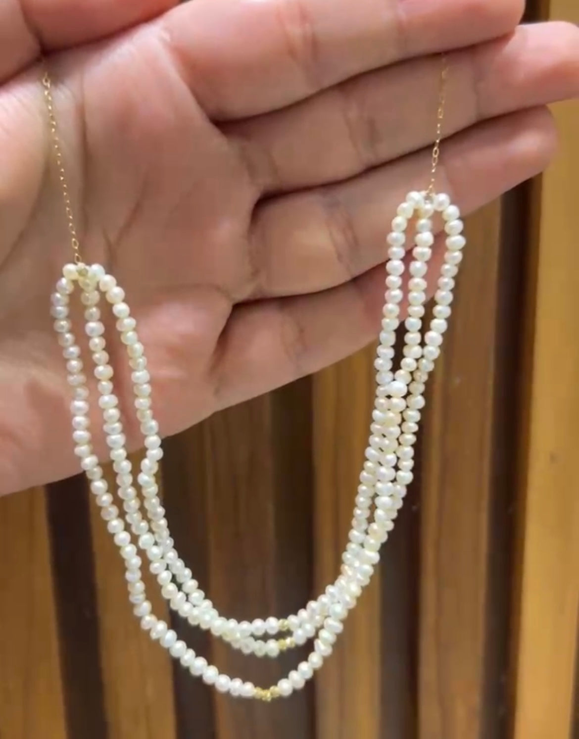 Collier jouhar avec boules en Or18k