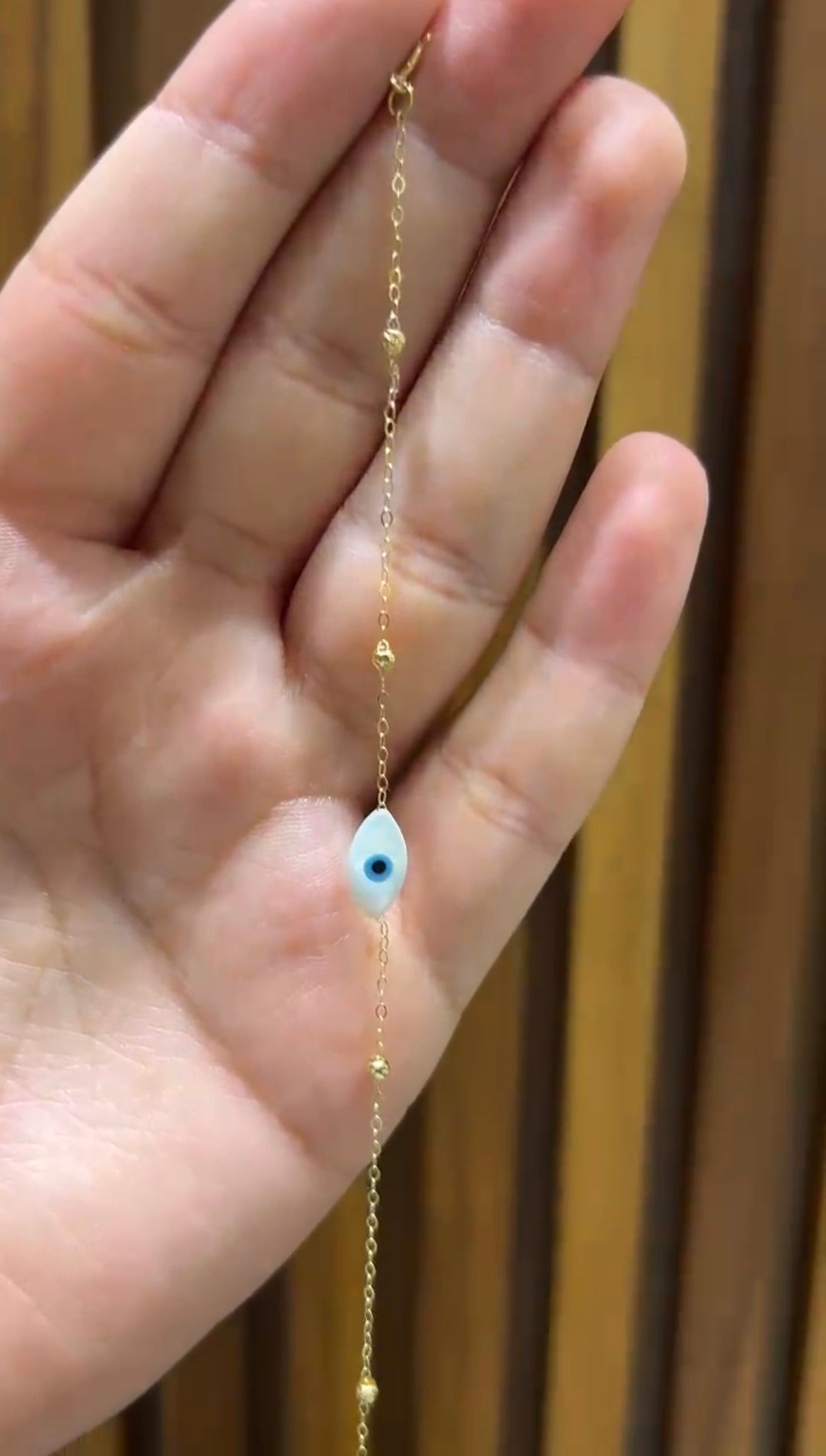 Gourmette eye en Or18k