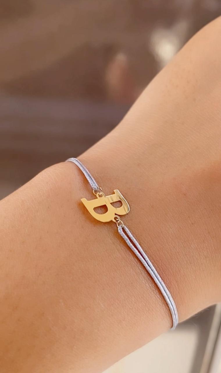 cordon lettre en or18k