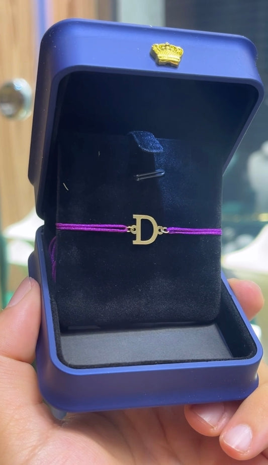 Cordon lettre en Or18k