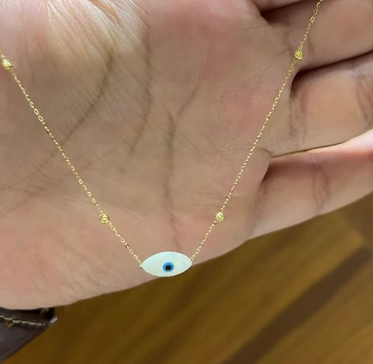 Collier Evile eye en Or18k