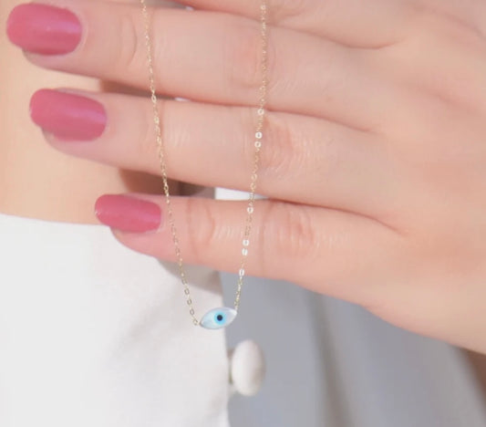 Collier eye en Or18k