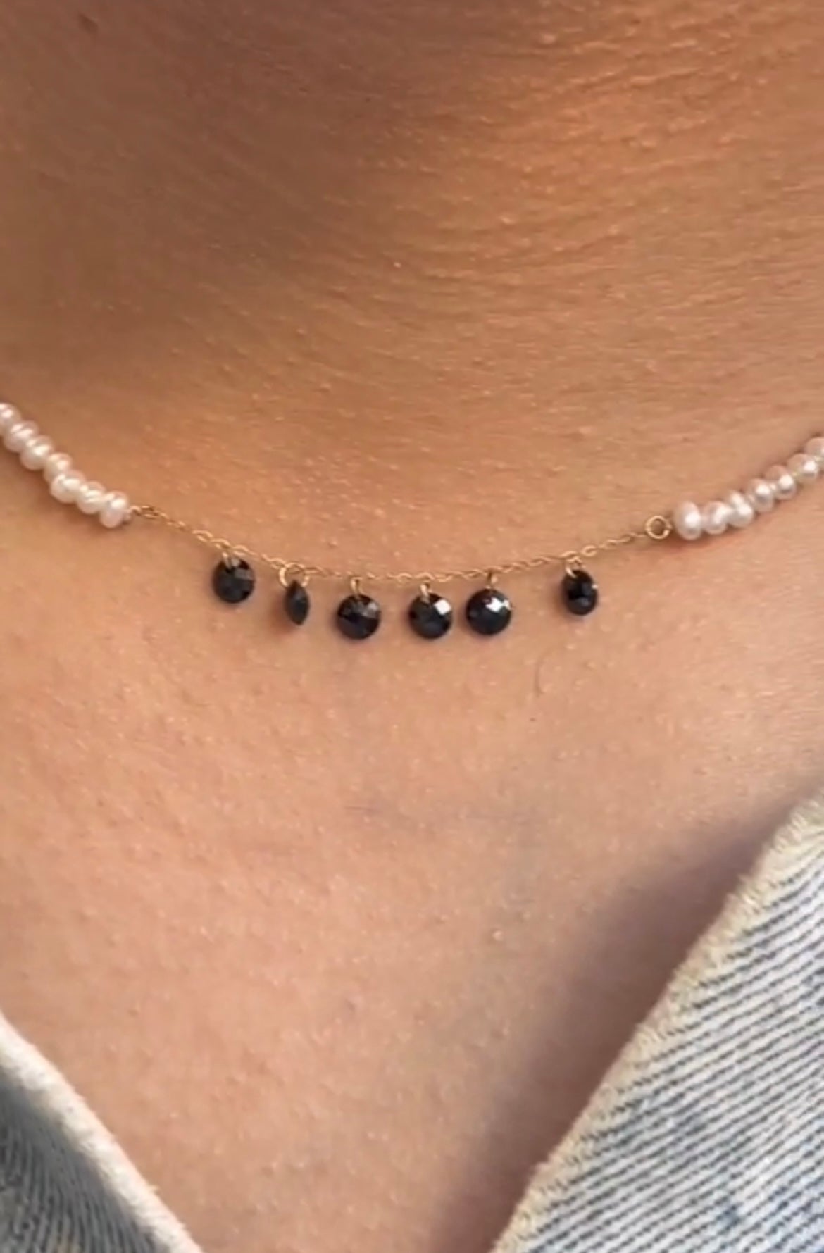 Collier pierre johar naturelle en Or18k