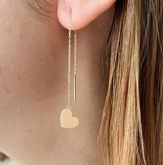 Boucle cœur en or18&