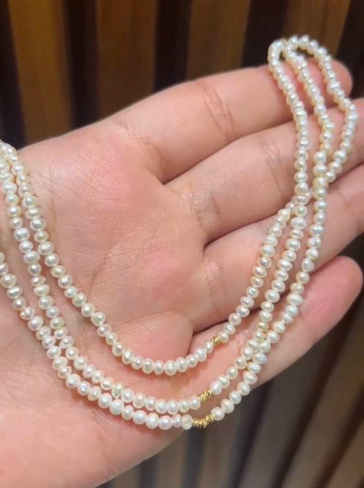 Collier jouhar avec boules en Or18k
