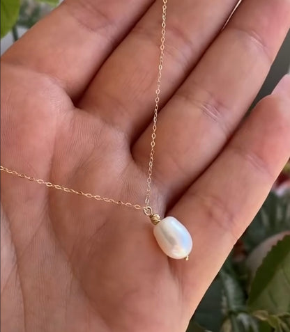 Collier perle en Or18k