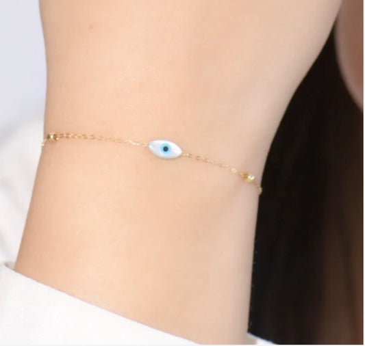 Gourmette eye en Or18k