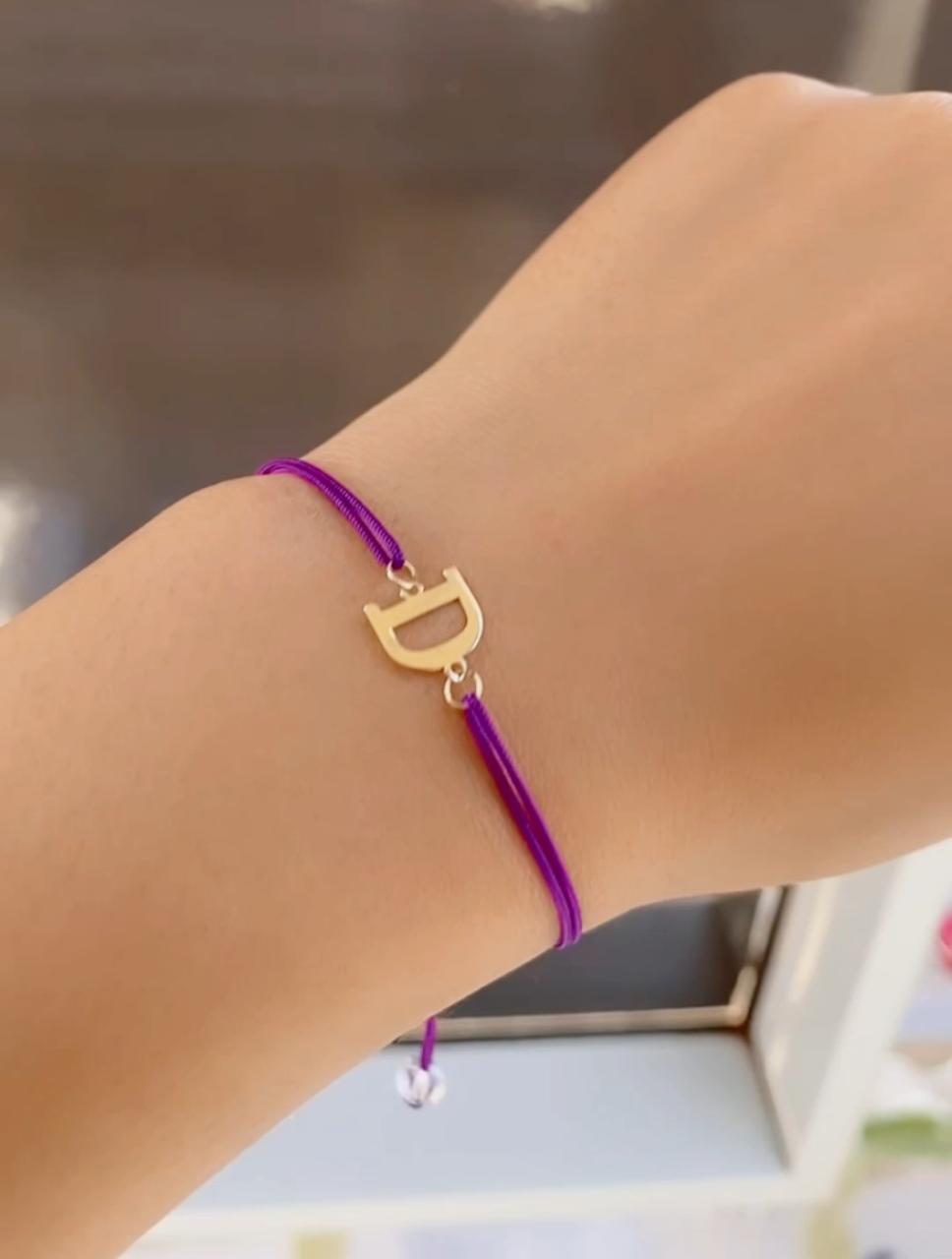 cordon lettre en or18k