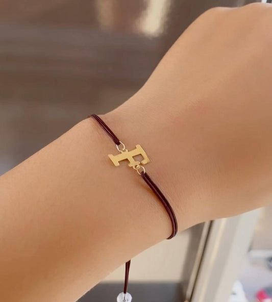 cordon lettre en or18k